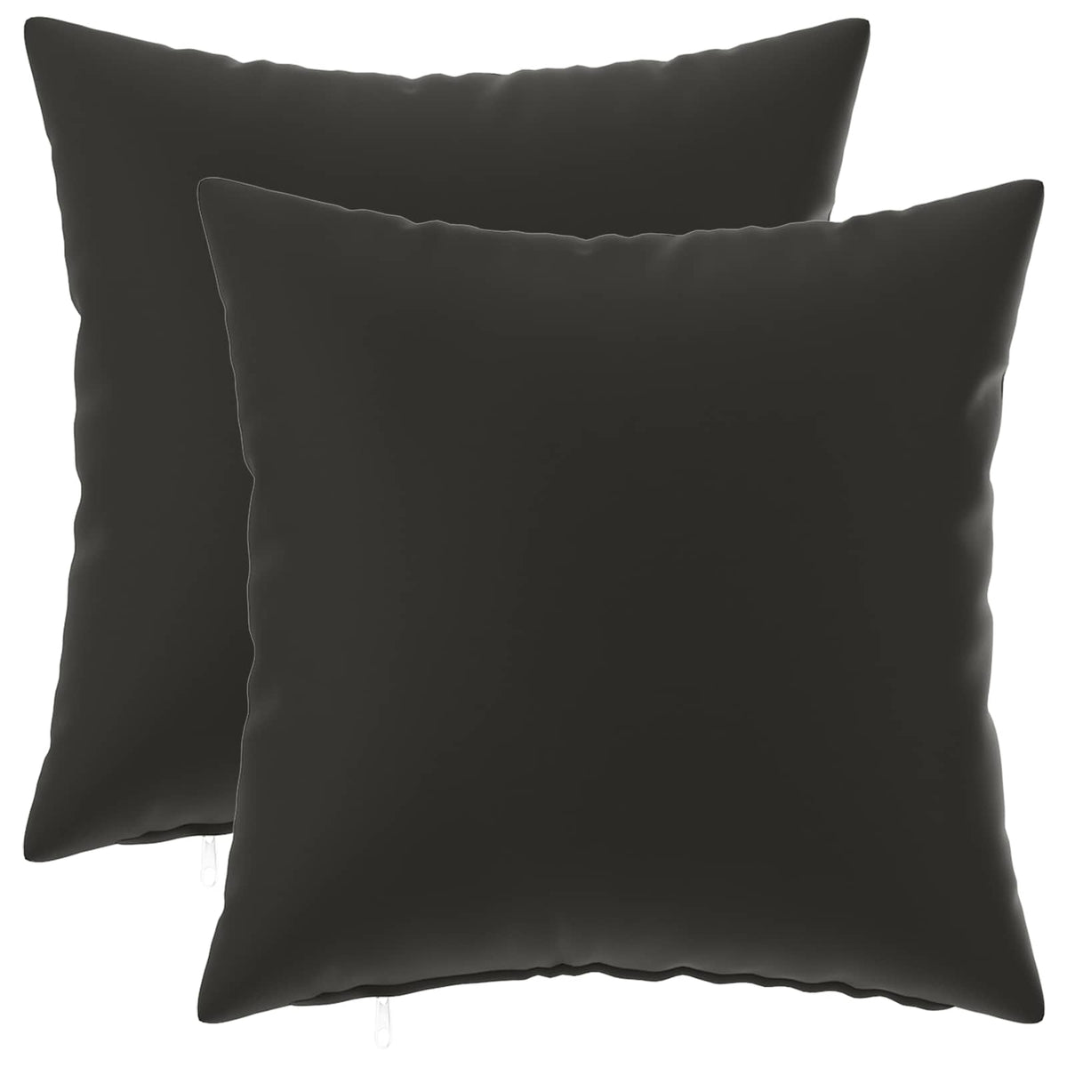 Pudebetræk 2 pcs HEERLEN Sort 30 x 30 cm Polyester