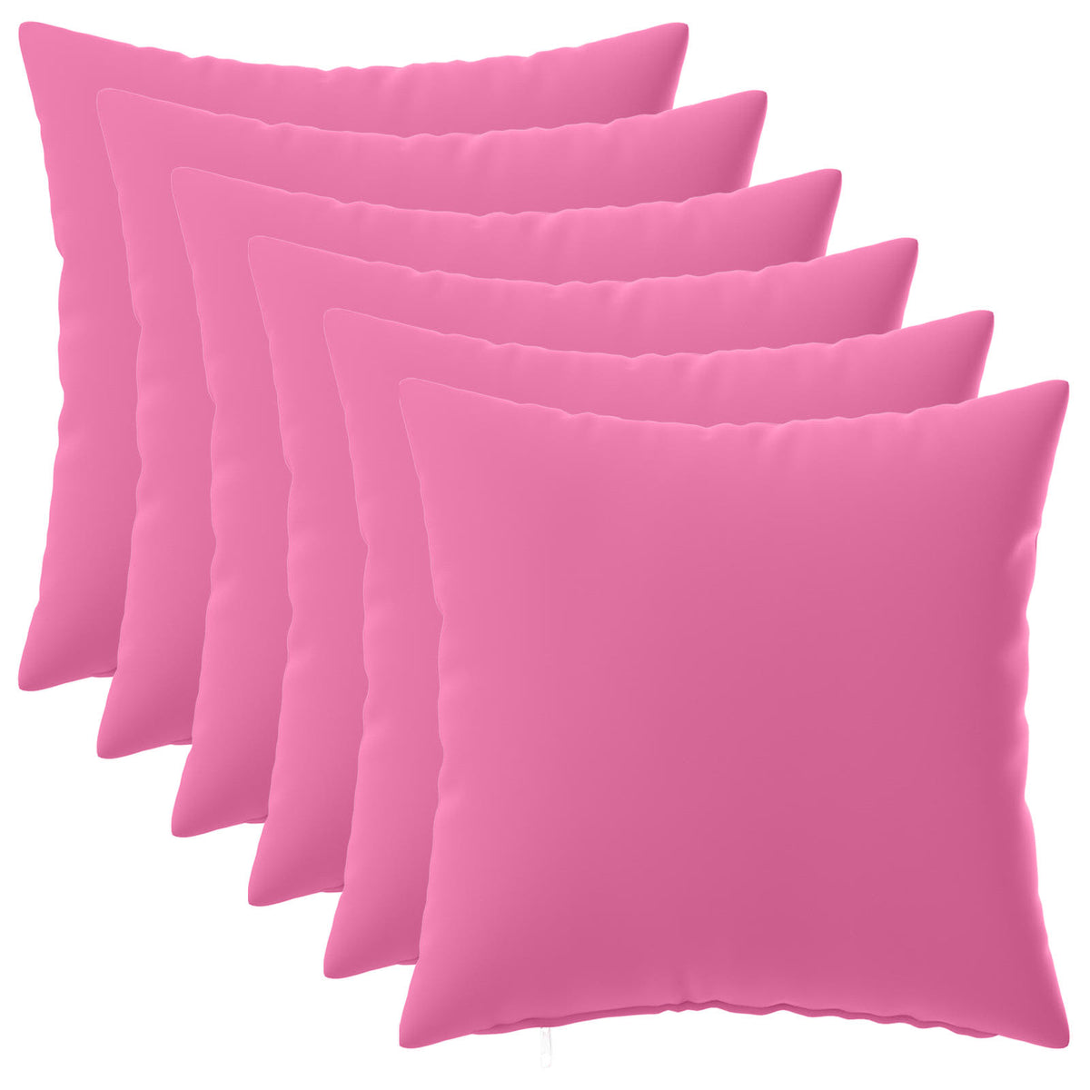 Pudebetræk 6 pcs HEERLEN Lyserød 30 x 30 cm Polyester