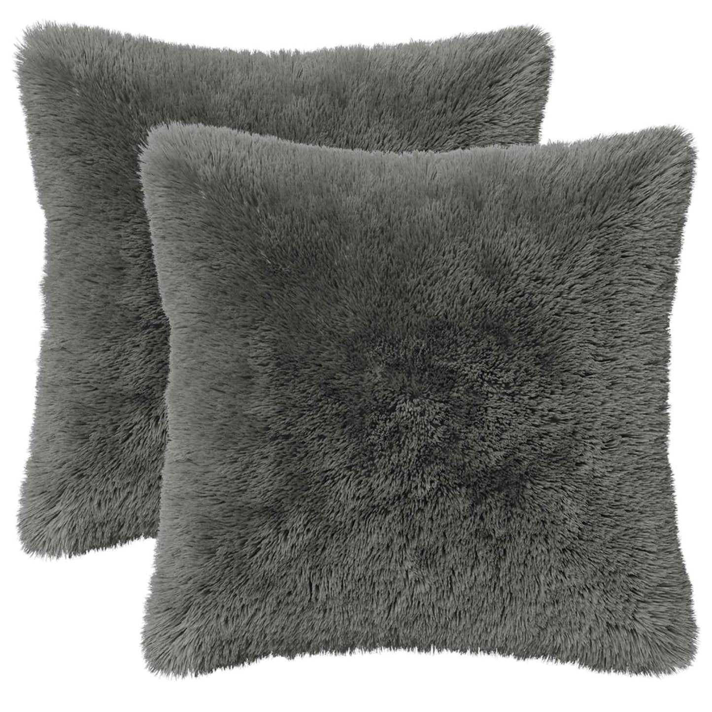 Pudebetræk 2 pcs HEERLEN Lysegrå 30 x 30 cm PV Fleece