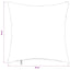 Pudebetræk 2 pcs HEERLEN Sort 30 x 30 cm Flannel