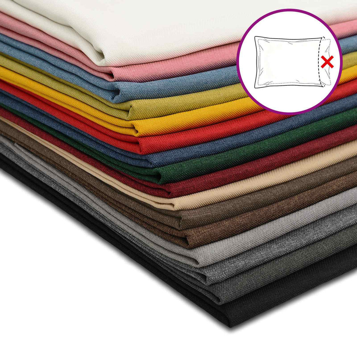 Pudebetræk 2 stk. HEERLEN Mørkegrå 30 x 50 cm Stof