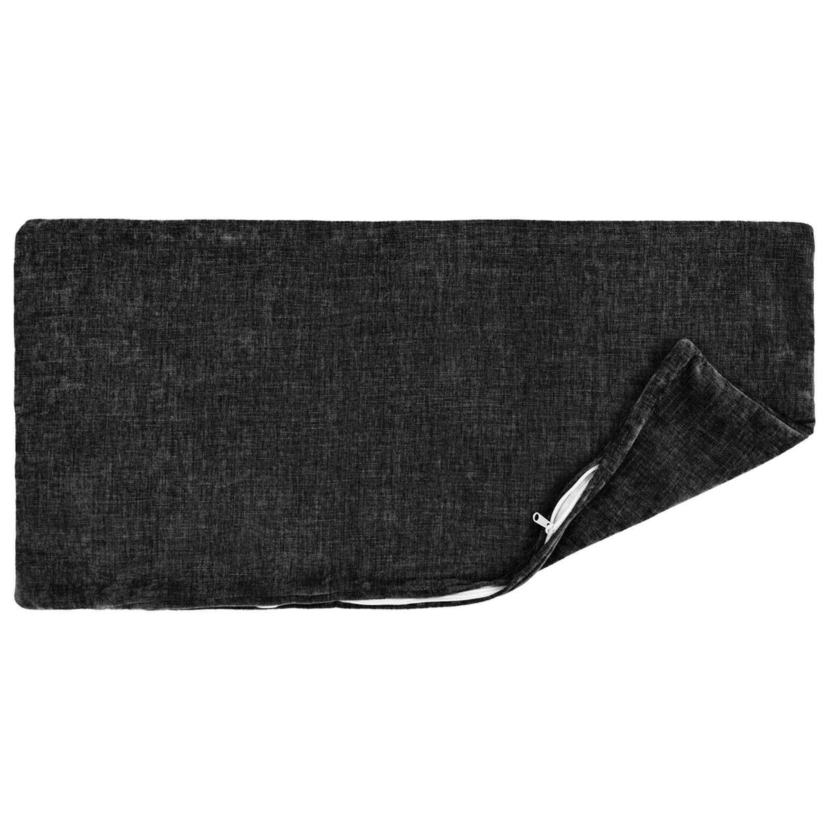 Pudebetræk 6 stk. HEERLEN Antracit 30 x 50 cm Chenille Stof
