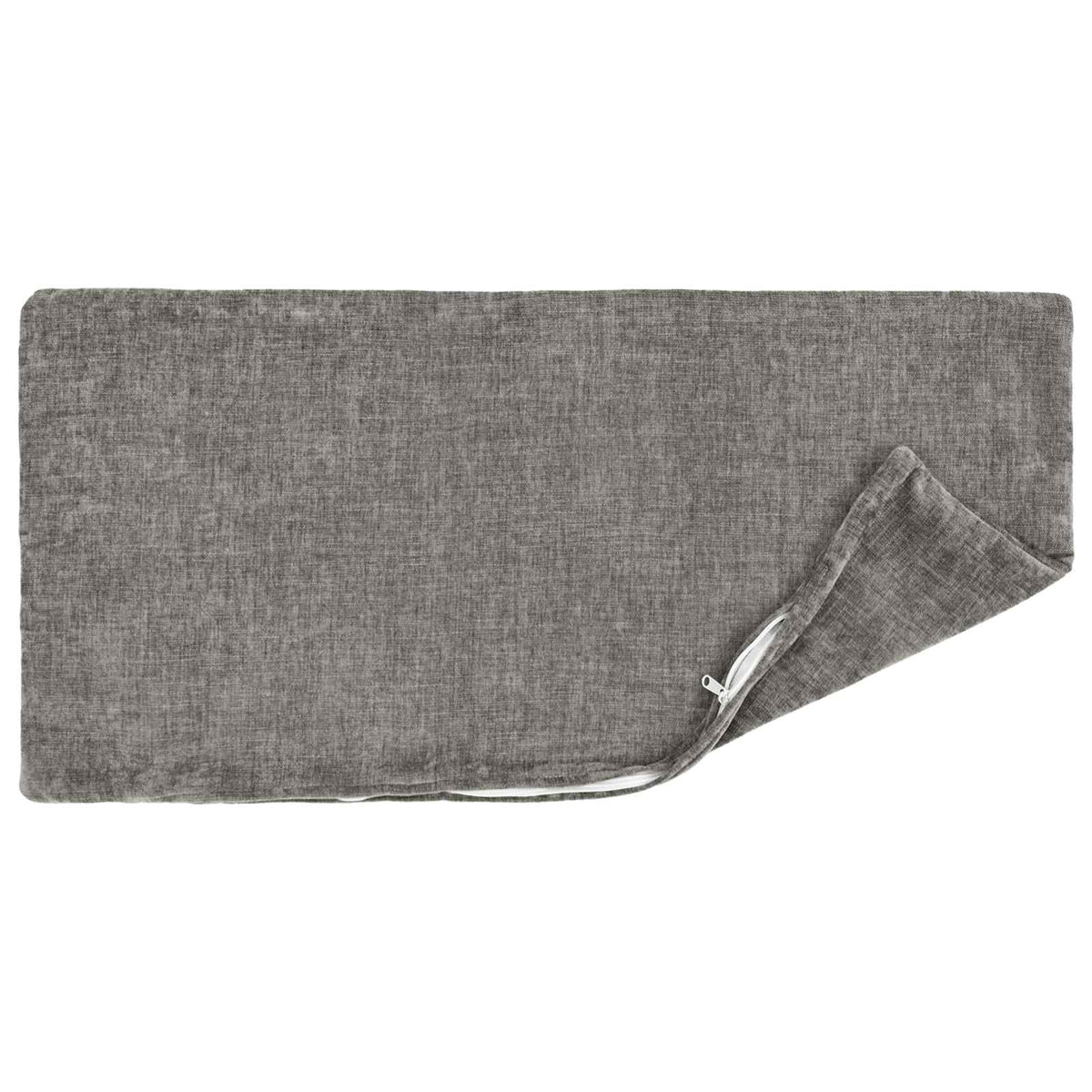 Pudebetræk 6 stk. HEERLEN Mørkegrå 30 x 50 cm Chenille Stof