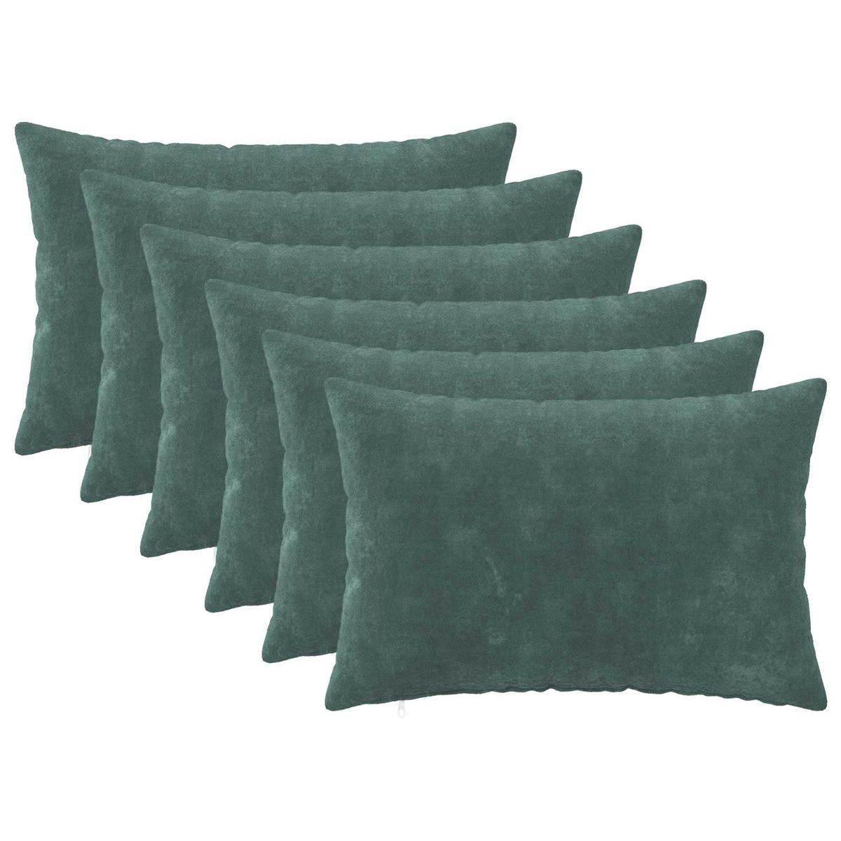 Pudebetræk 6 pcs HEERLEN Hav Blå 30 x 50 cm Mikrofiber Fleece