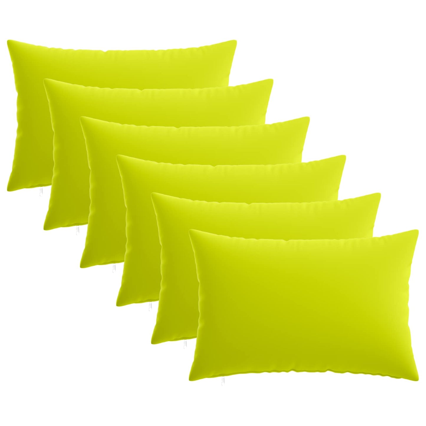 Pudebetræk 6 pcs HEERLEN Lys grøn 30 x 50 cm Polyester