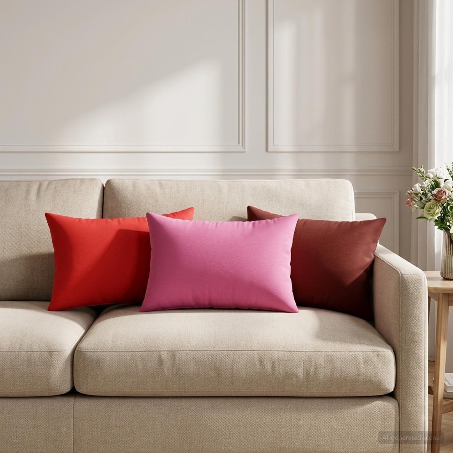Pudebetræk 2 pcs HEERLEN Vinrød 40 x 60 cm Polyester