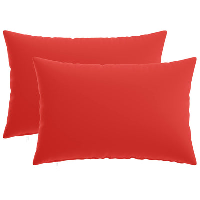 Pudebetræk 2 pcs HEERLEN Rød 30 x 50 cm Polyester