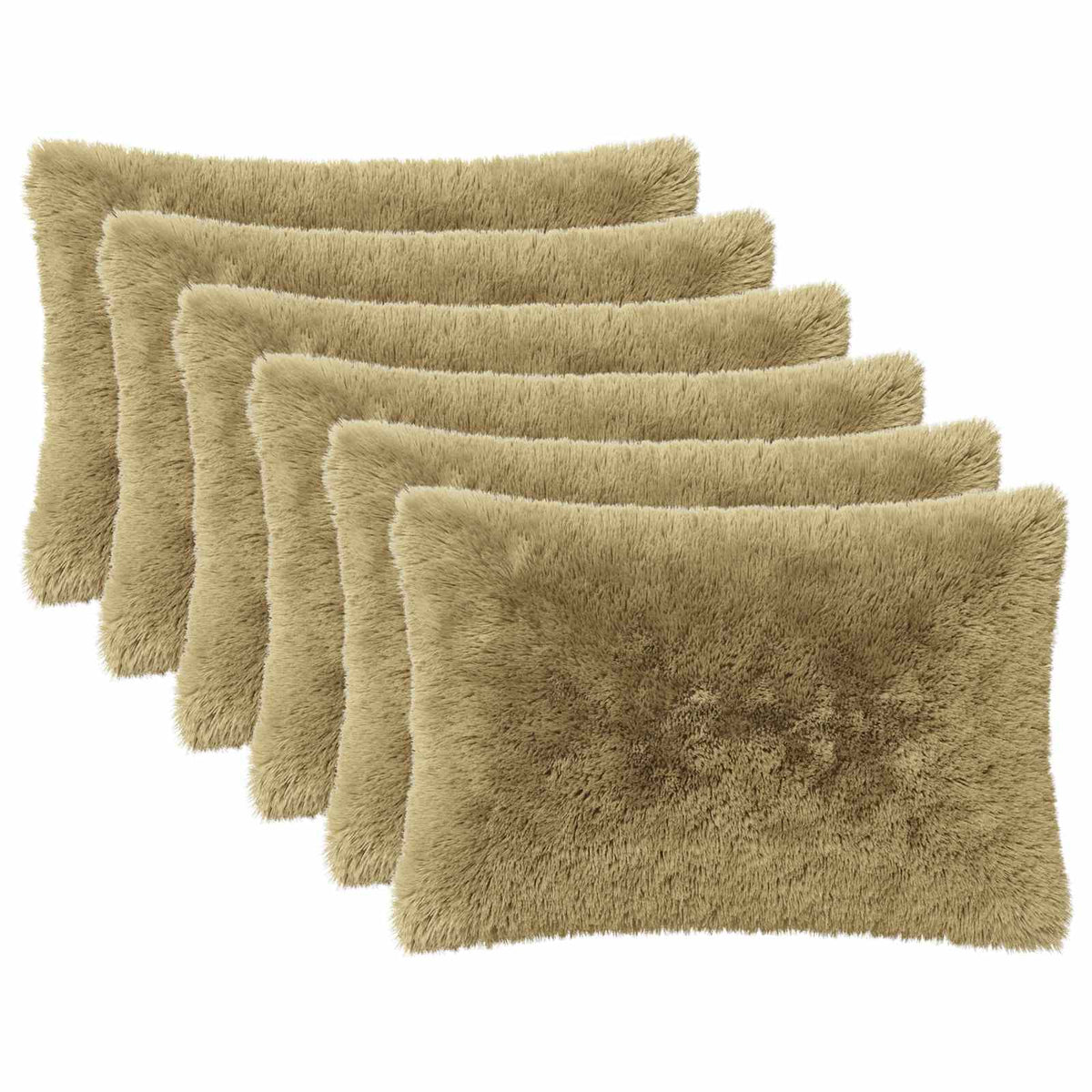Pudebetræk 6 pcs HEERLEN Lys grøn 30 x 50 cm PV Fleece