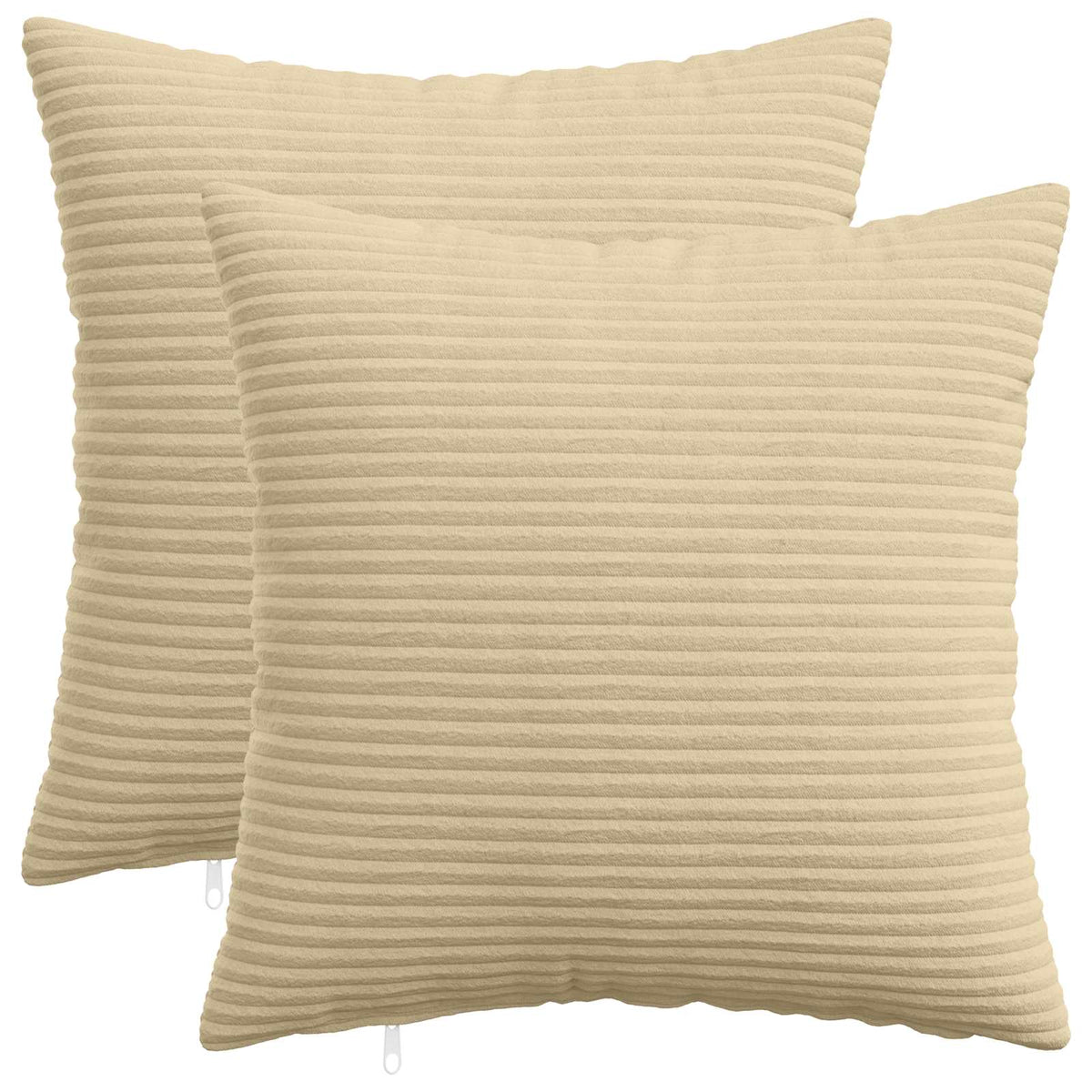 Pudebetræk 2 stk. HEERLEN Grågrøn 35 x 35 cm cordfløjl