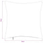 Pudebetræk 6 pcs HEERLEN Mørkeblå 35 x 35 cm cordfløjl