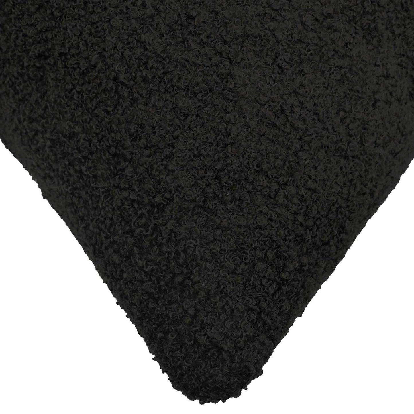 Pudebetræk 6 pcs HEERLEN Sort 35 x 35 cm Bouclé