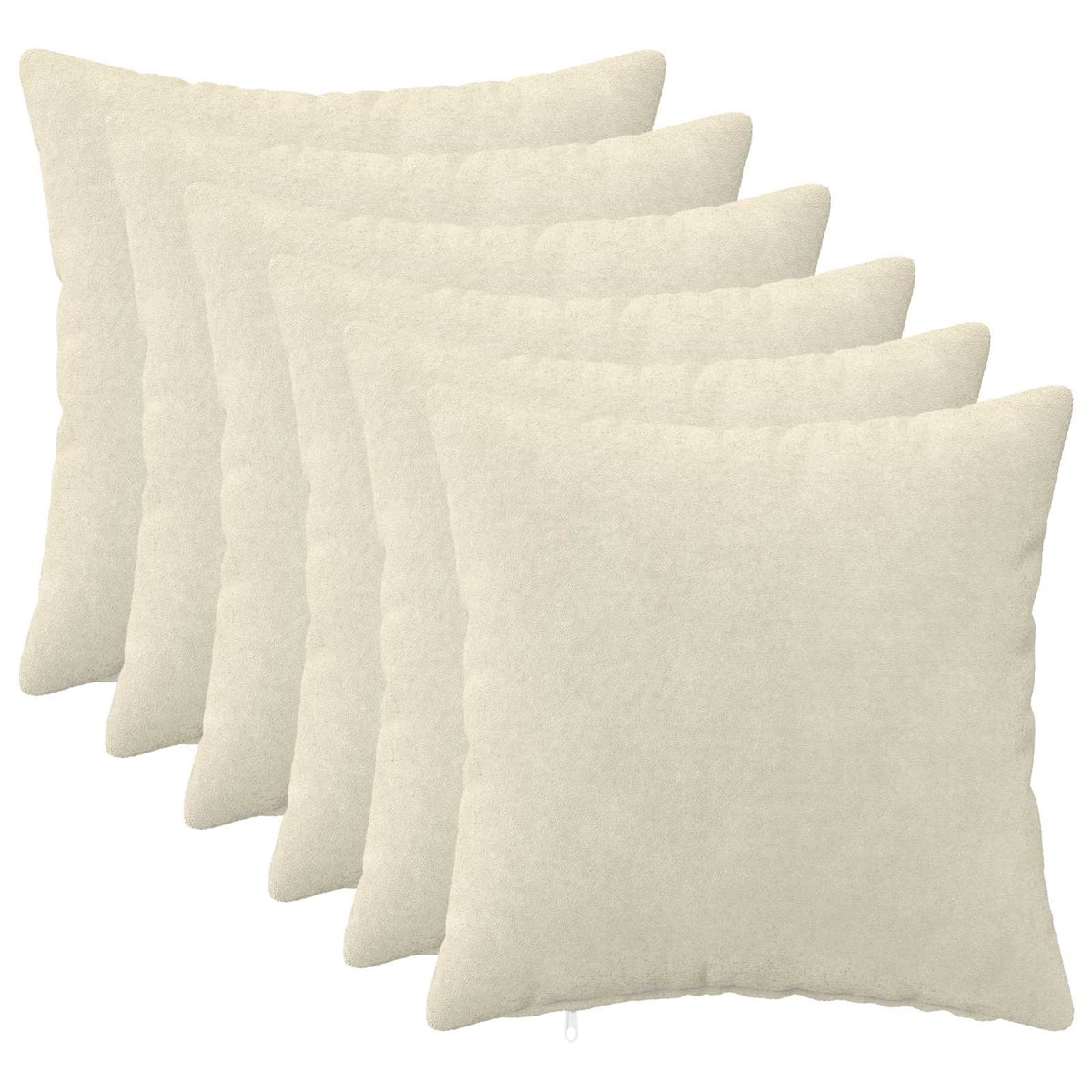 Pudebetræk 6 pcs HEERLEN Cremefarvet 35 x 35 cm