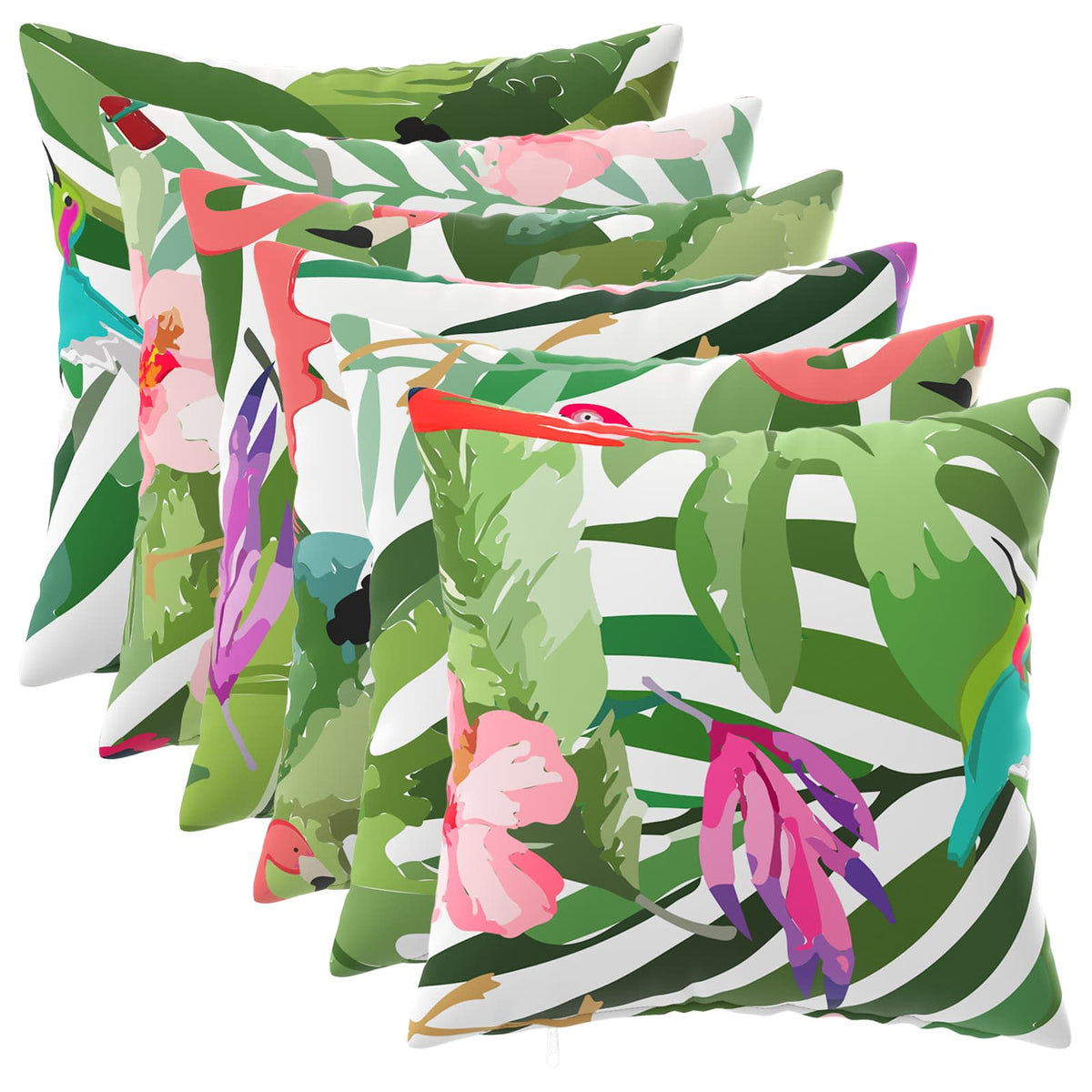 Pudebetræk 6 pcs HEERLEN Flerfarvet 35 x 35 cm Polyester