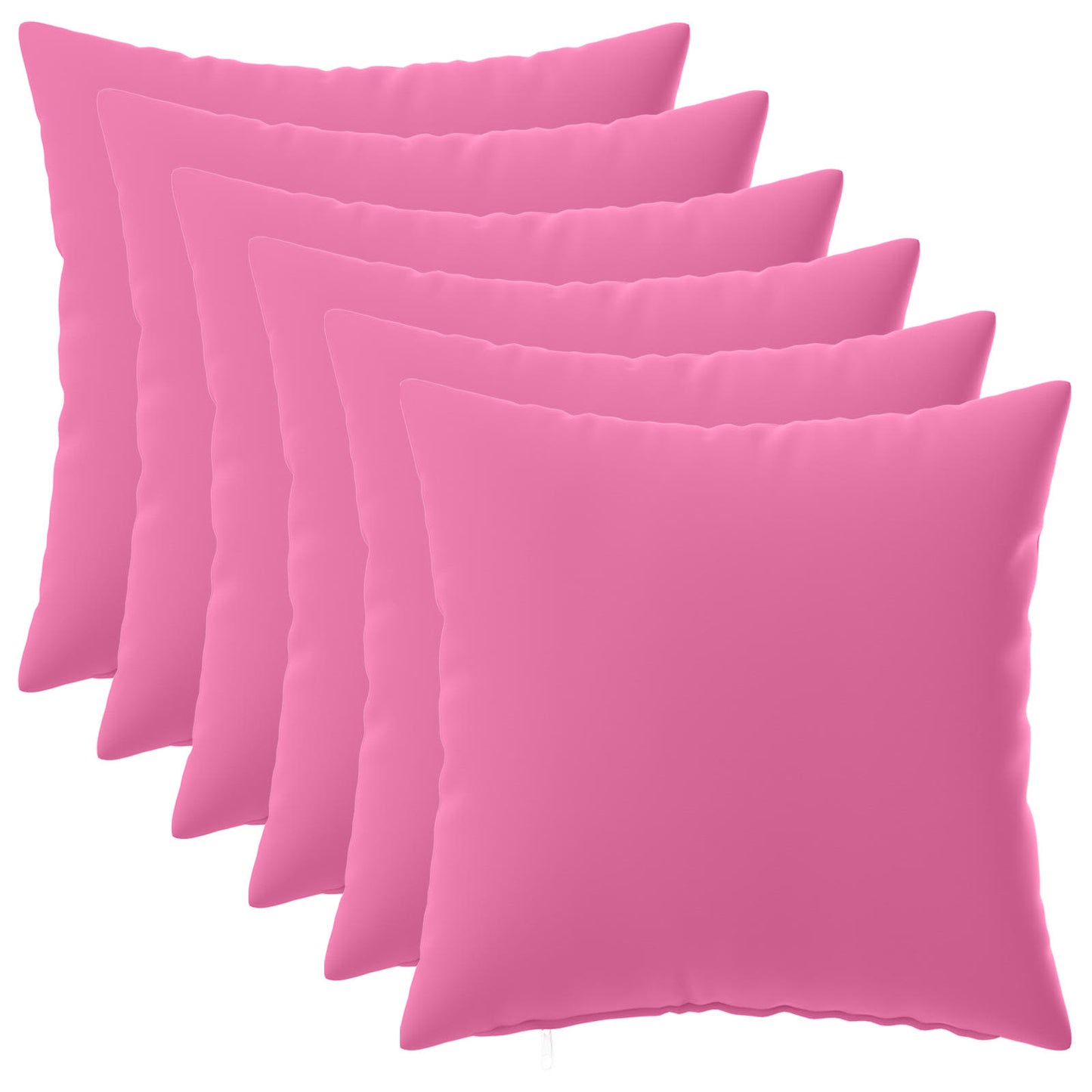 Pudebetræk 6 pcs HEERLEN Lyserød 35 x 35 cm Polyester