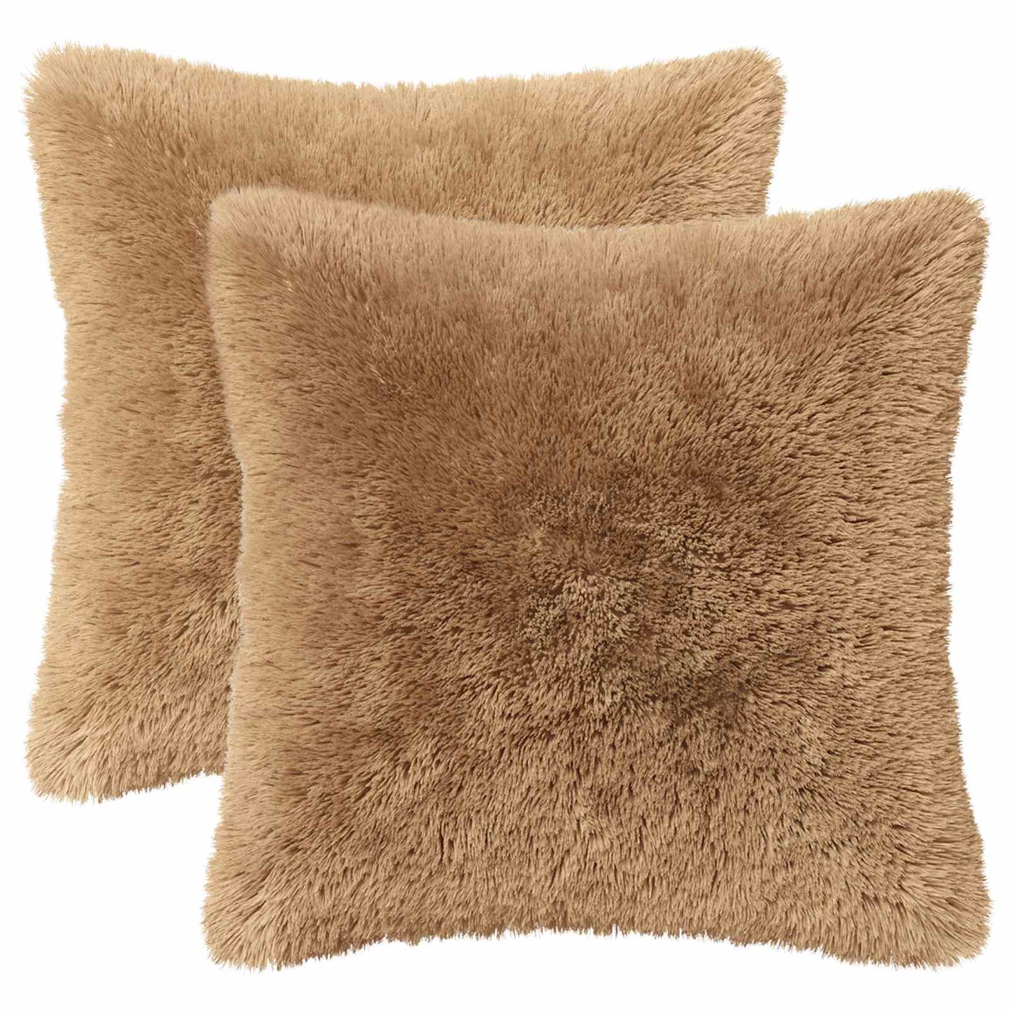 Pudebetræk 2 pcs HEERLEN Gråbrun 35 x 35 cm PV Fleece