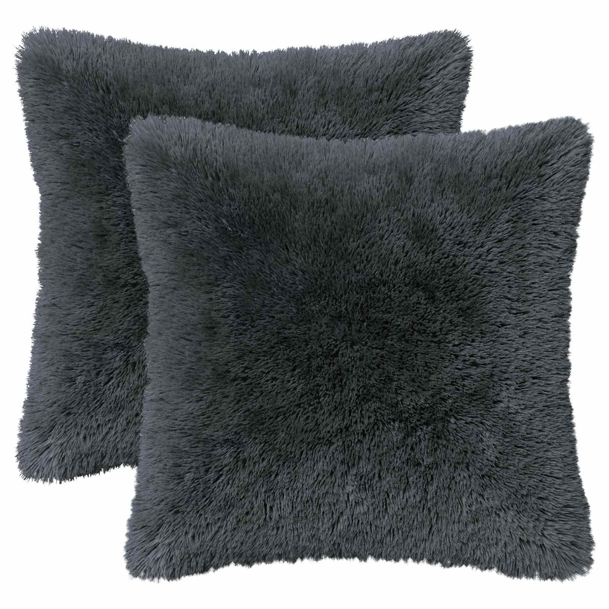 Pudebetræk 2 pcs HEERLEN Antracit 35 x 35 cm PV Fleece