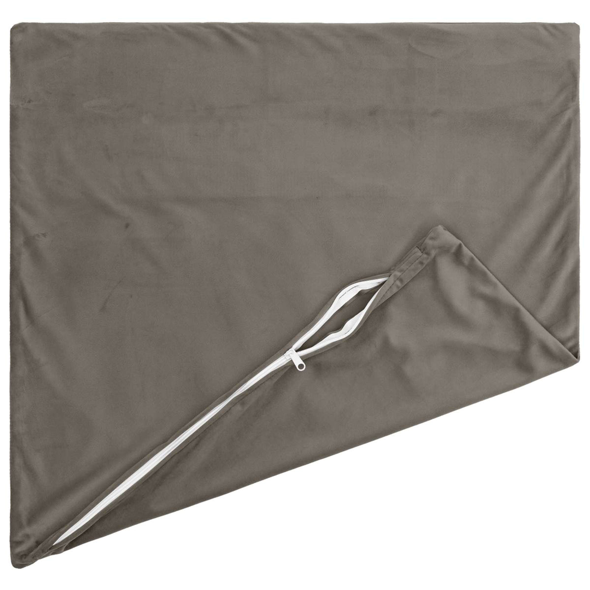 Pudebetræk 12 pcs HEERLEN Lysegrå 40 x 40 cm Fløjl