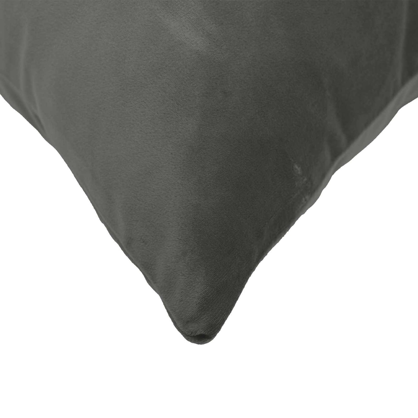 Pudebetræk 12 pcs HEERLEN Mørkegrå 40 x 40 cm Fløjl
