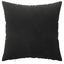 Pudebetræk 12 pcs HEERLEN Sort 40 x 40 cm Fløjl
