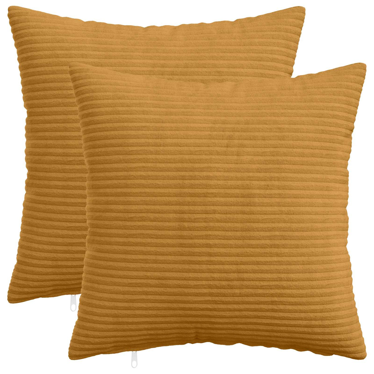 Pudebetræk 2 pcs HEERLEN Gul 40 x 40 cm cordfløjl