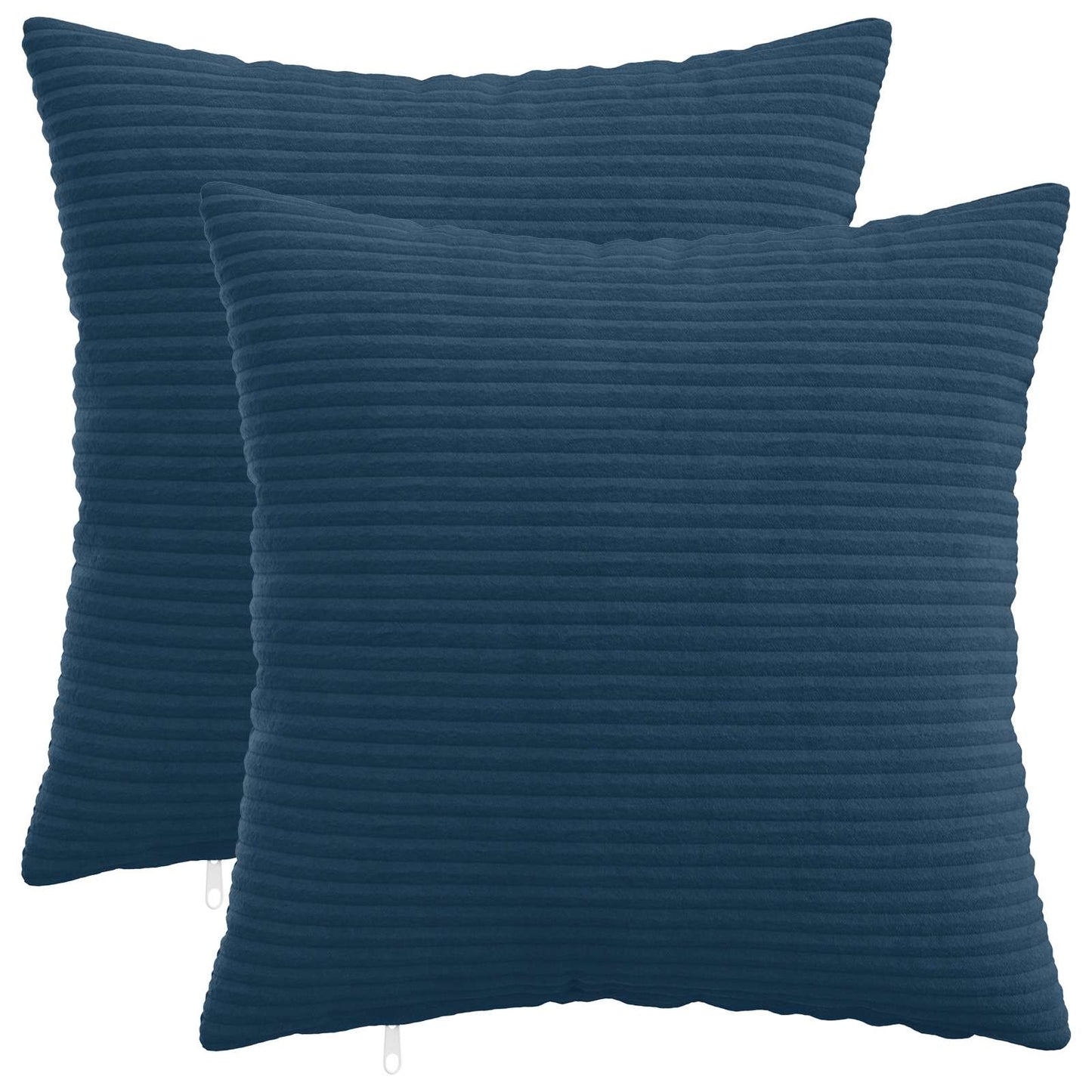 Pudebetræk 2 stk. HEERLEN Mørkeblå 40 x 40 cm cordfløjl