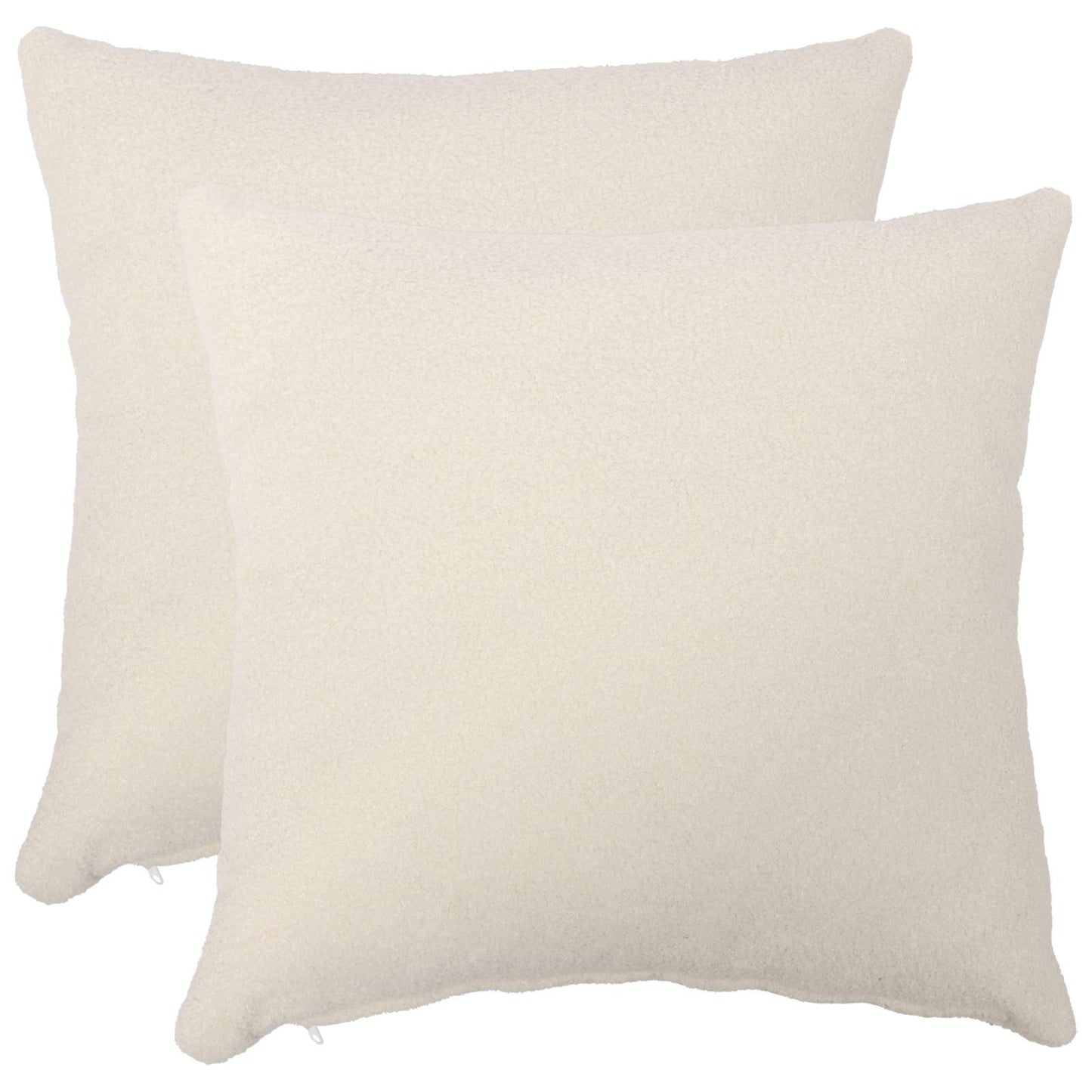 Pudebetræk 2 pcs HEERLEN Cremefarvet 40 x 40 cm Bouclé