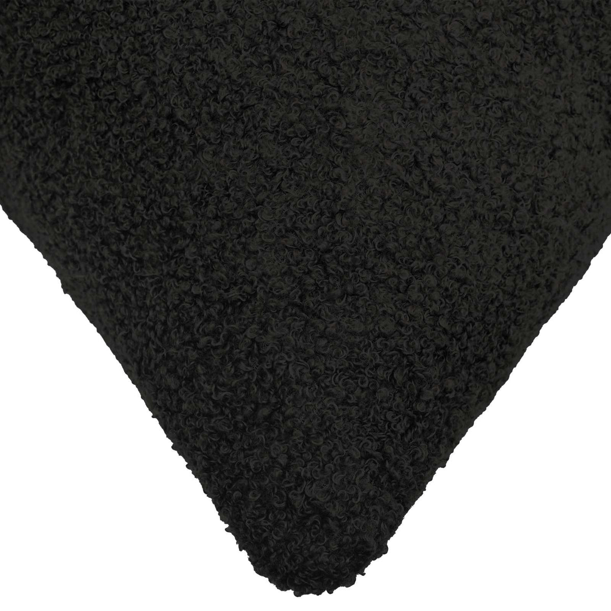Pudebetræk 6 pcs HEERLEN Sort 40 x 40 cm Bouclé