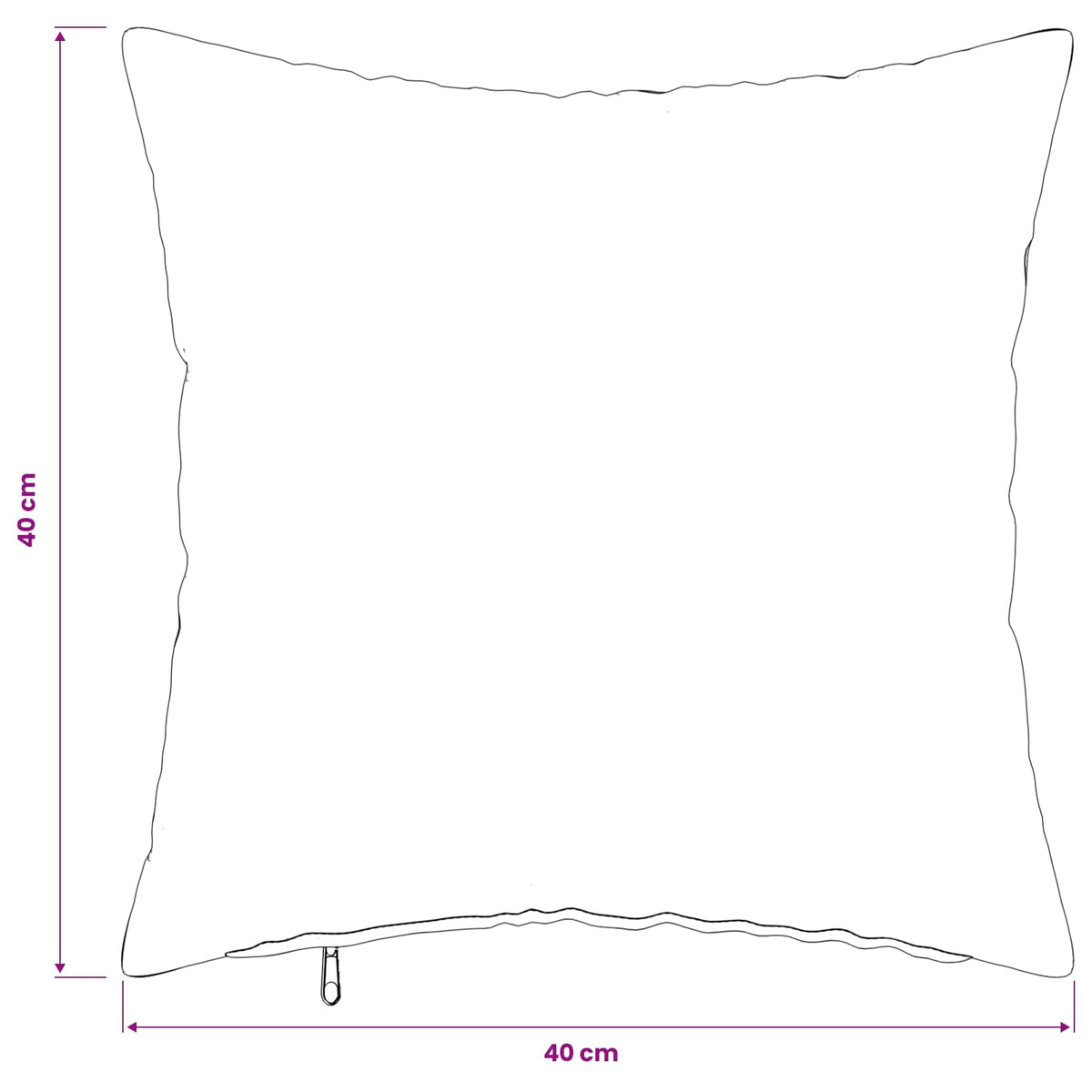 Pudebetræk 6 pcs HEERLEN Beige 40 x 40 cm Bouclé