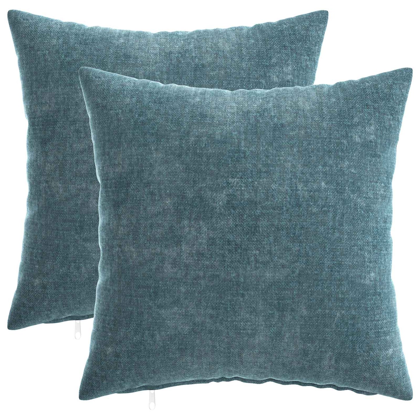 Pudebetræk 2 stk. HEERLEN Blå 40 x 40 cm Chenille Stof