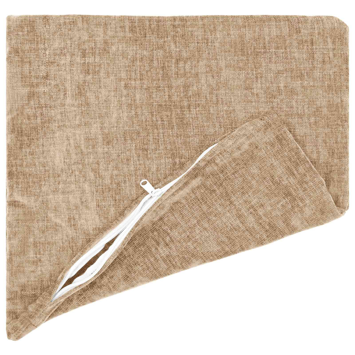 Pudebetræk 12 stk. HEERLEN Gråbrun 40 x 40 cm Chenille Stof