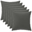 Pudebetræk 6 pcs HEERLEN Antracit 40 x 40 cm Polyester