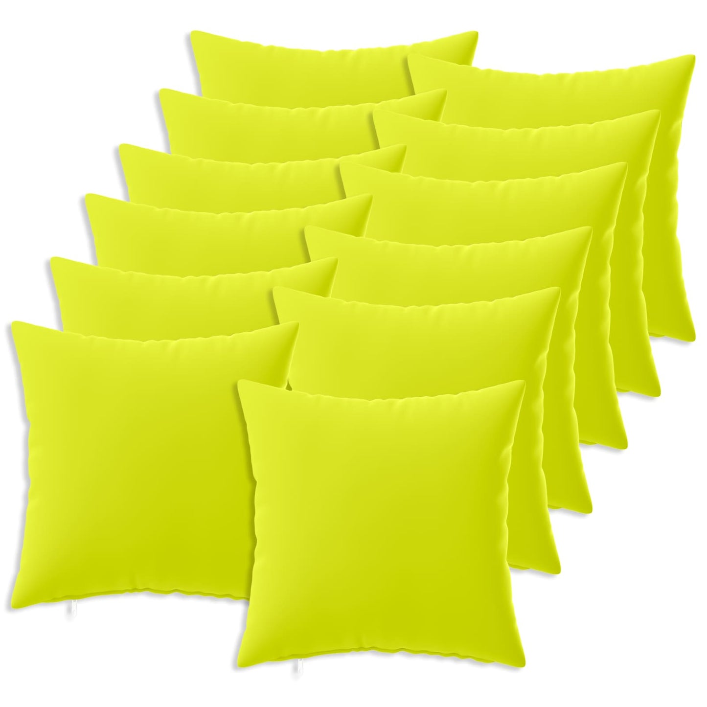 Pudebetræk 12 pcs HEERLEN Lys grøn 40 x 40 cm Polyester