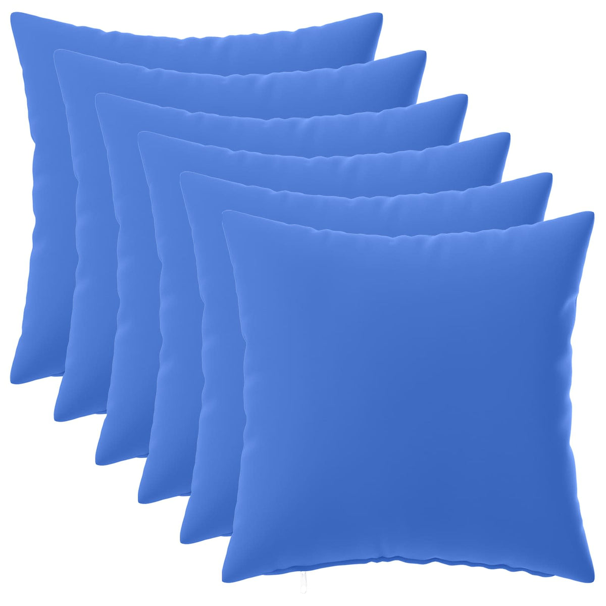 Pudebetræk 6 pcs HEERLEN Kongelig blå 40 x 40 cm Polyester
