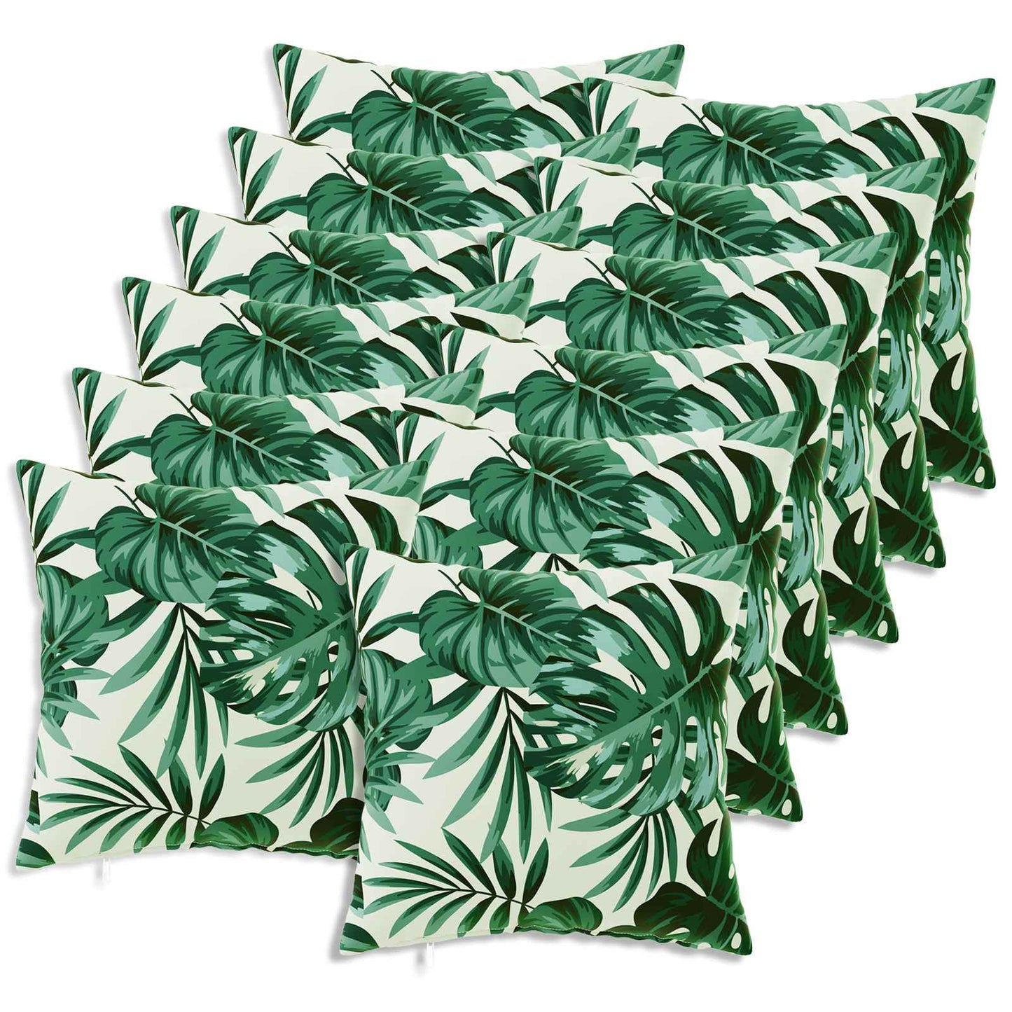 Pudebetræk 12 pcs HEERLEN Bladmønster 40 x 40 cm Polyester