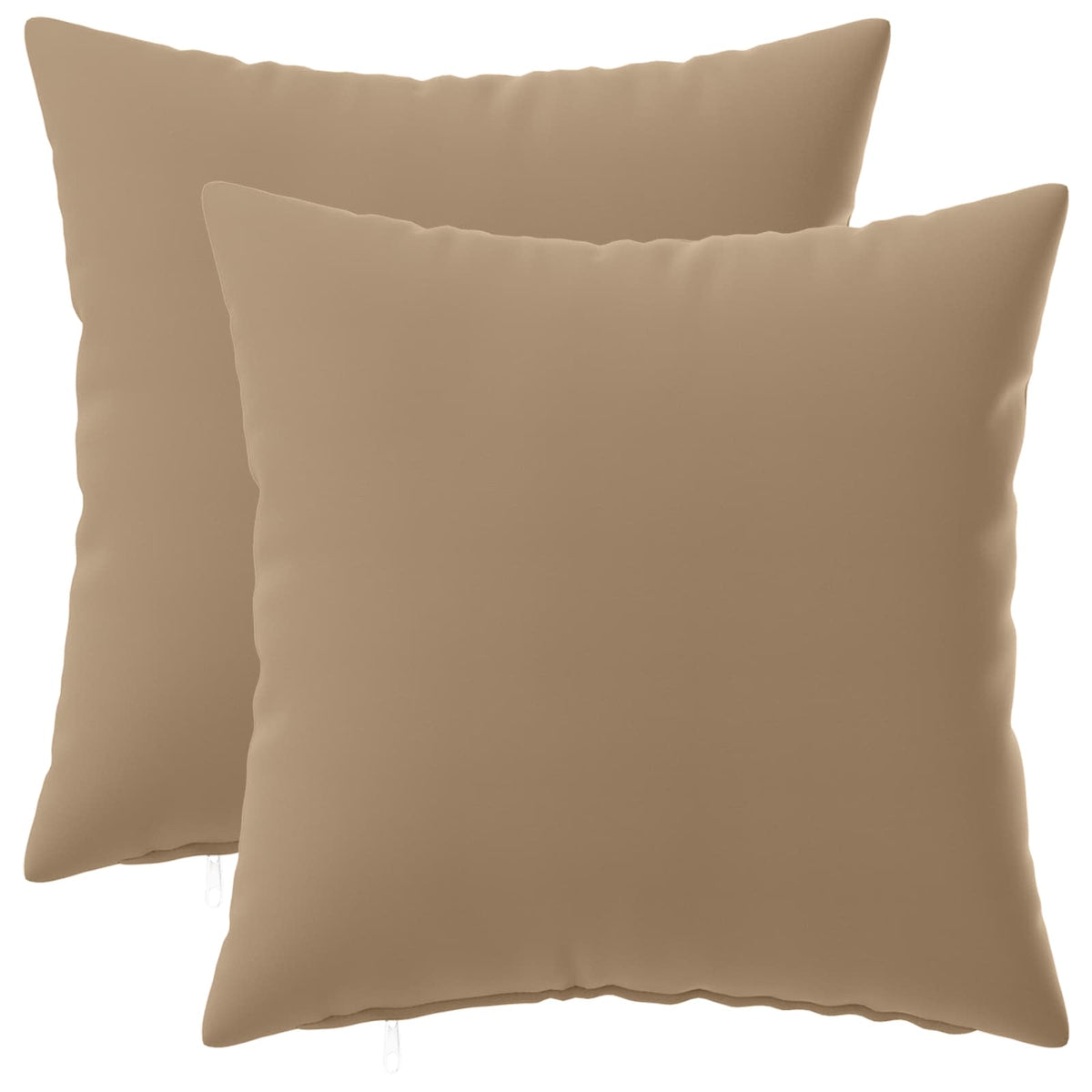 Pudebetræk 2 stk. HEERLEN Gråbrun 40 x 40 cm Polyester