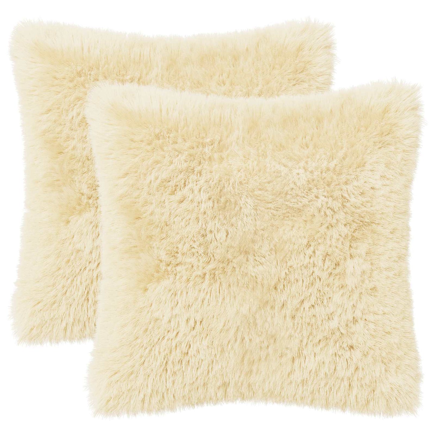 Pudebetræk 2 pcs HEERLEN Cremefarvet 40 x 40 cm PV Fleece