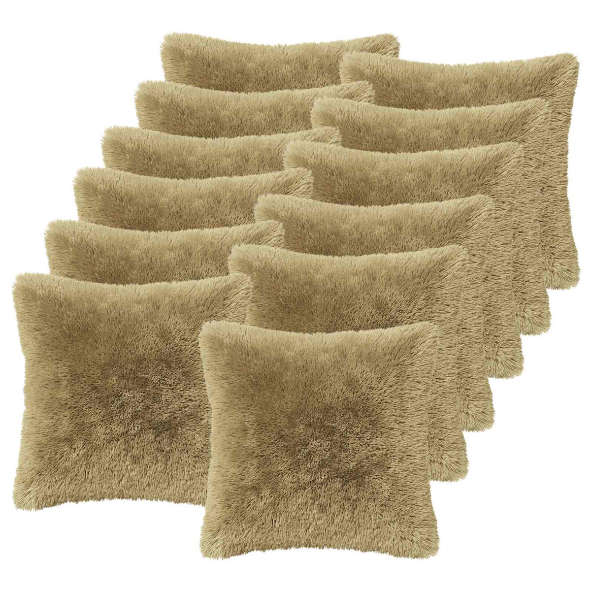 Pudebetræk 12 pcs HEERLEN Lys grøn 40 x 40 cm PV Fleece