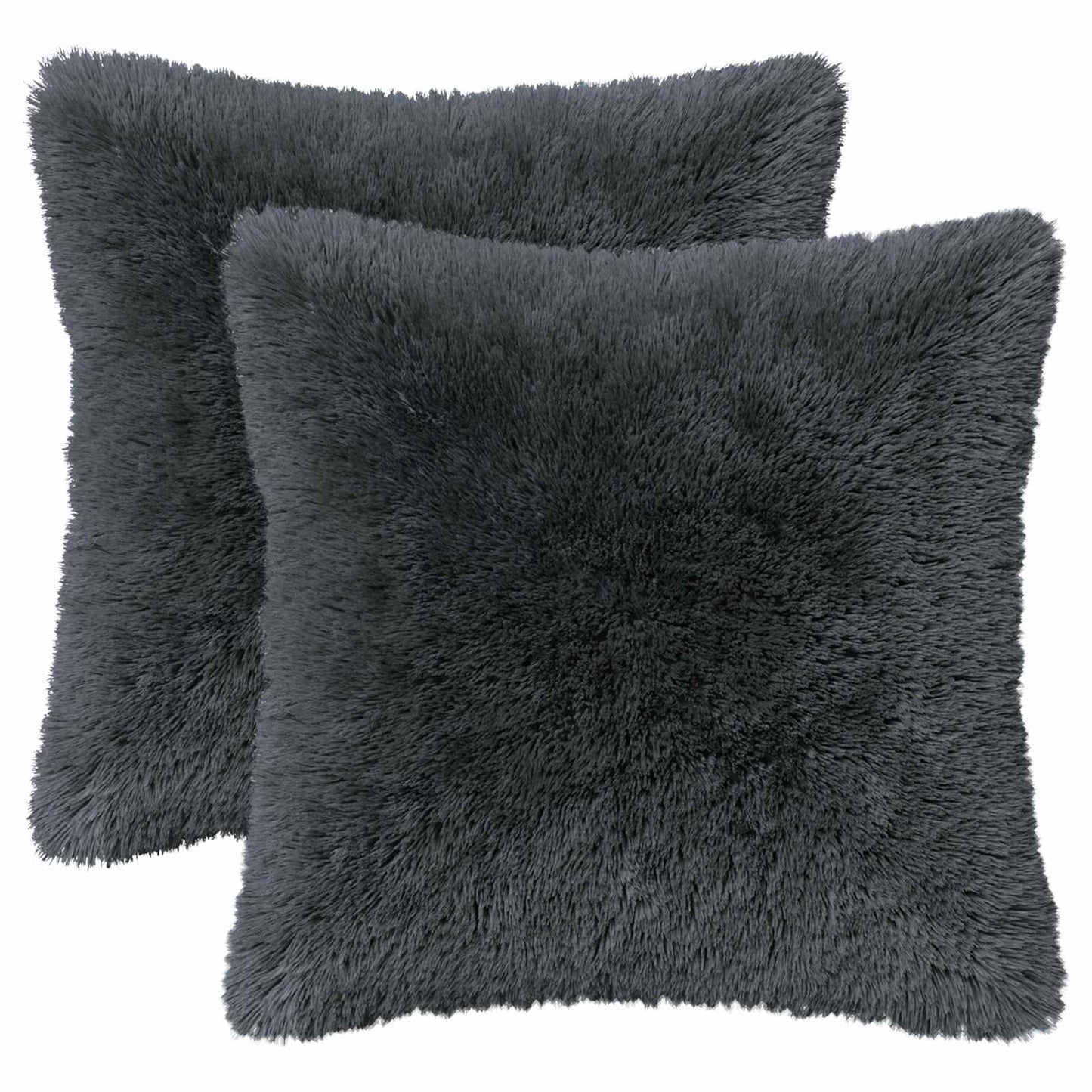 Pudebetræk 2 pcs HEERLEN Antracit 40 x 40 cm PV Fleece