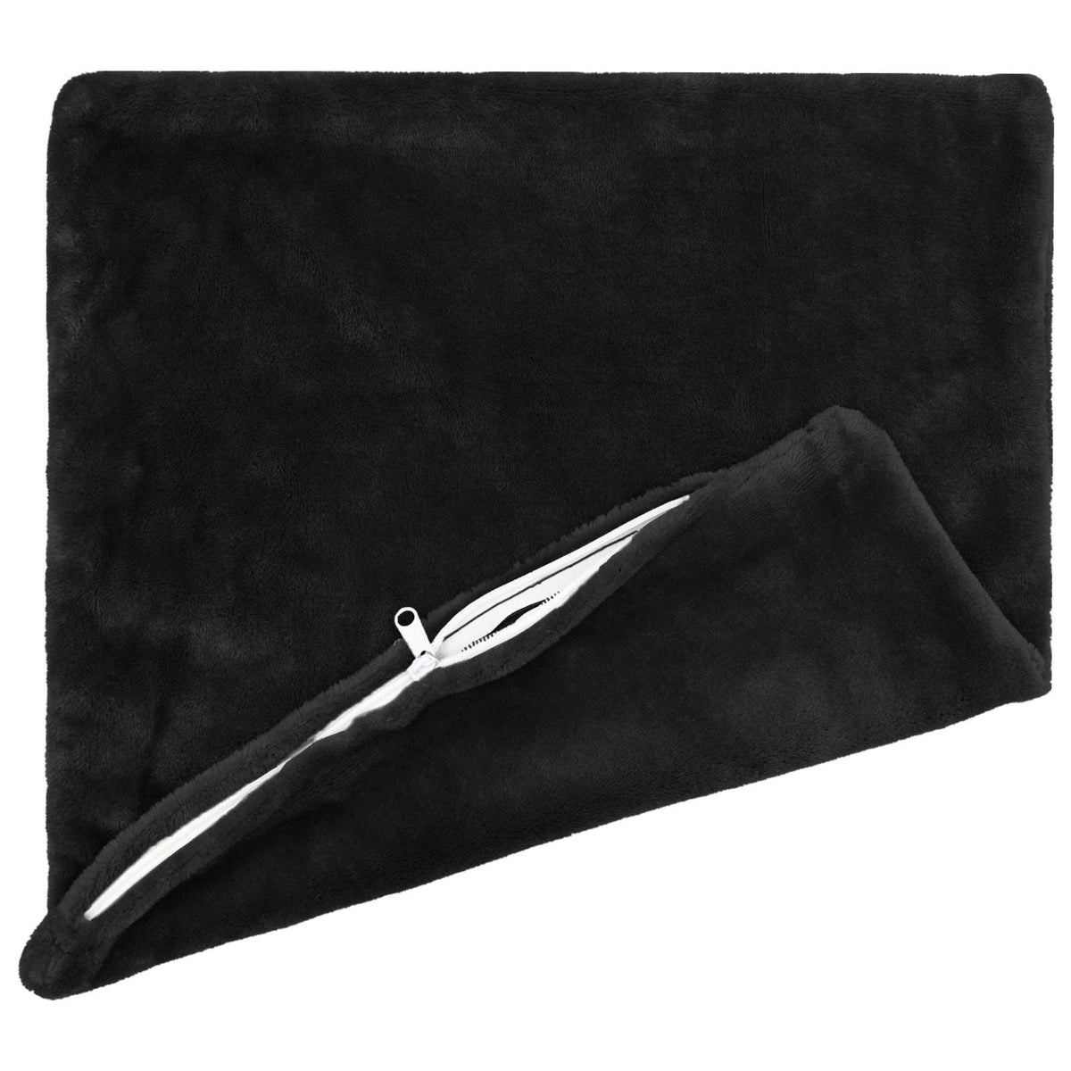Pudebetræk 12 pcs HEERLEN Sort 40 x 40 cm Flannel
