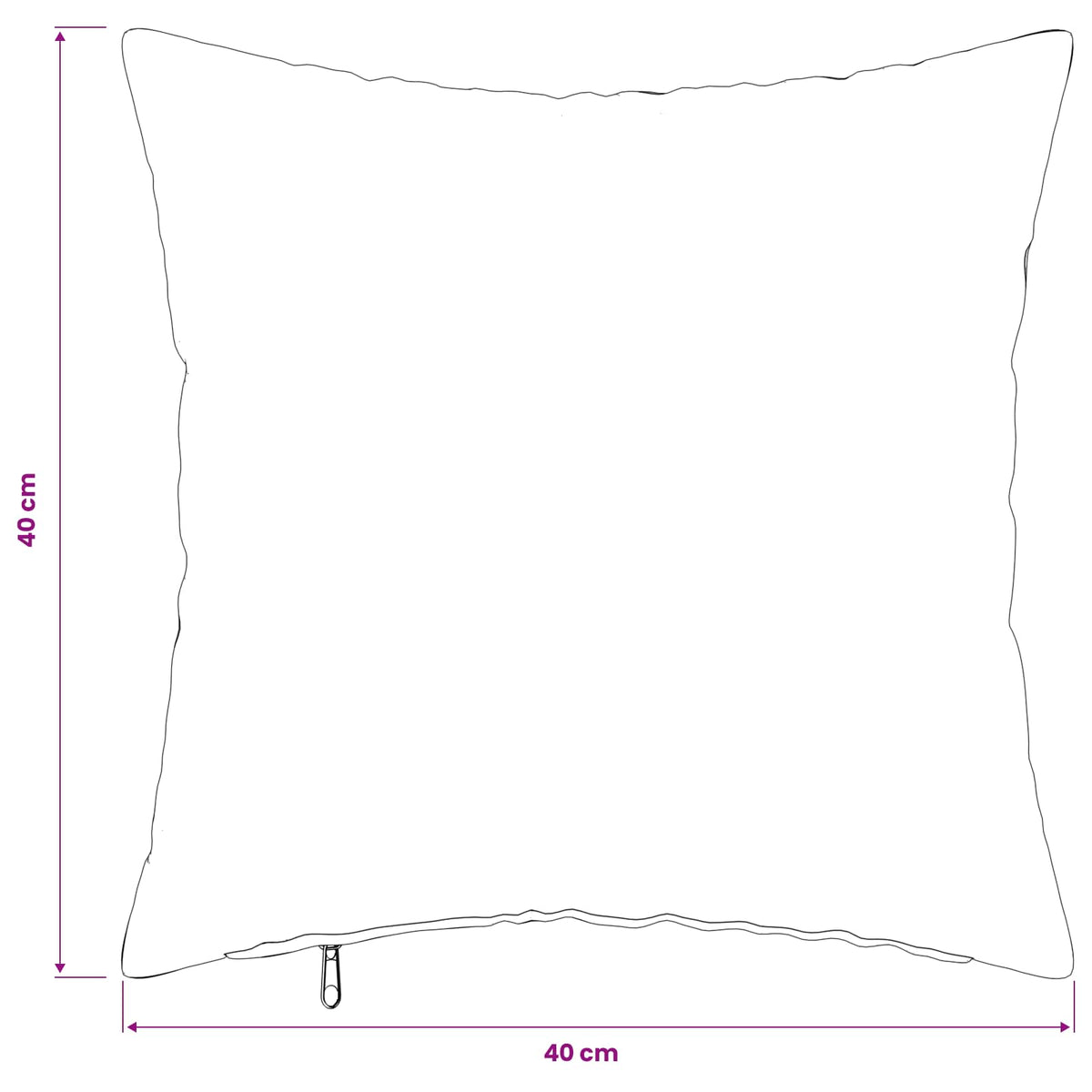 Pudebetræk 12 pcs HEERLEN Sort 40 x 40 cm Flannel