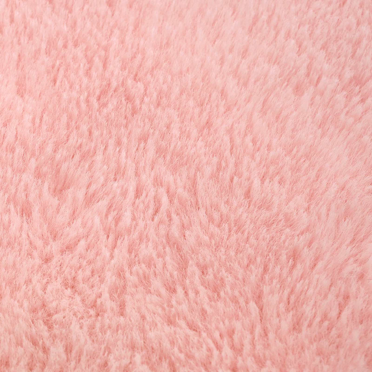 Pudebetræk 6 stk. HEERLEN Lyserød 40 x 40 cm Faux Kanin Pels