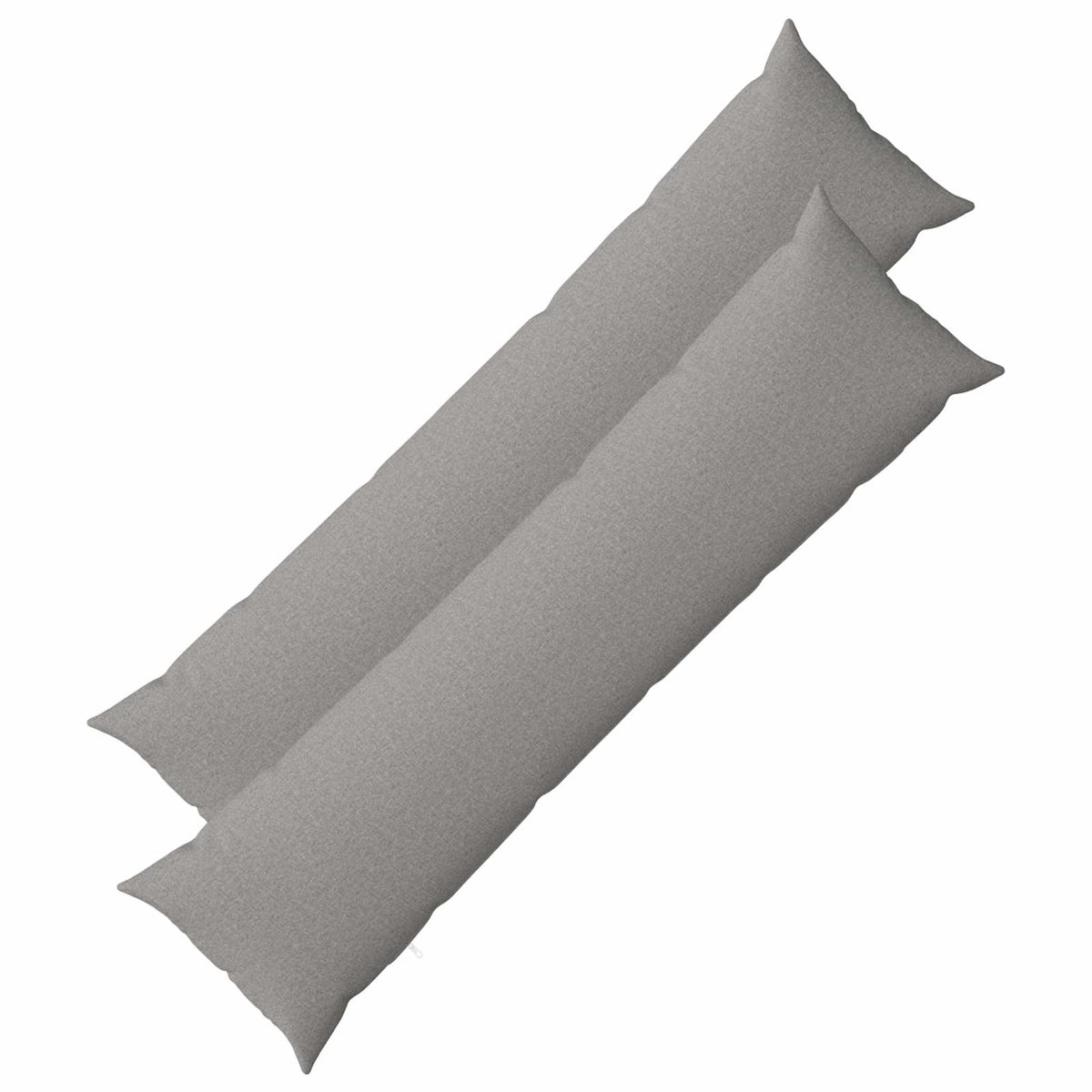 Pudebetræk 2 stk. HEERLEN Skygrå 40 x 145 cm Stof