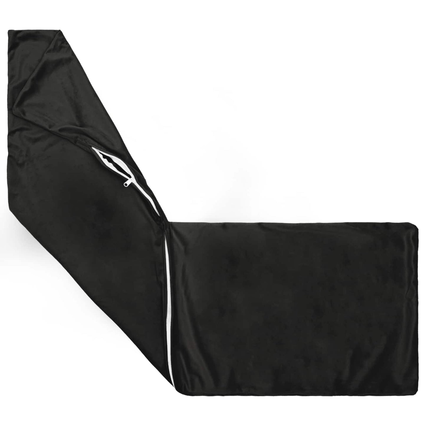 Pudebetræk 2 pcs HEERLEN Sort 40 x 145 cm Fløjl