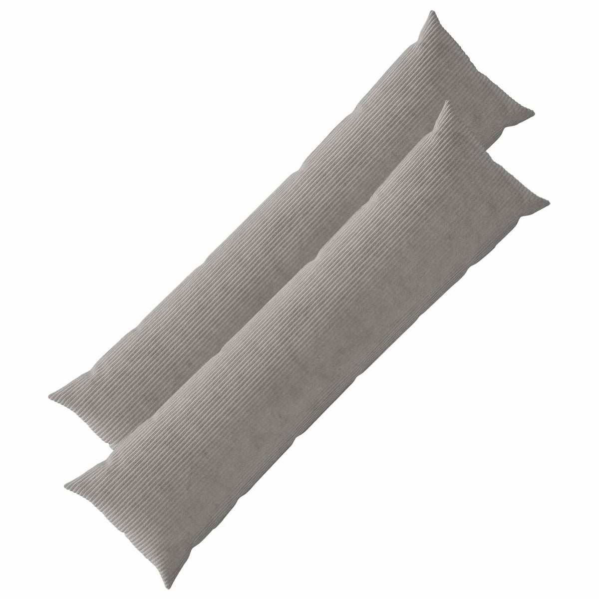 Pudebetræk 2 pcs HEERLEN Lysegrå 40 x 145 cm cordfløjl