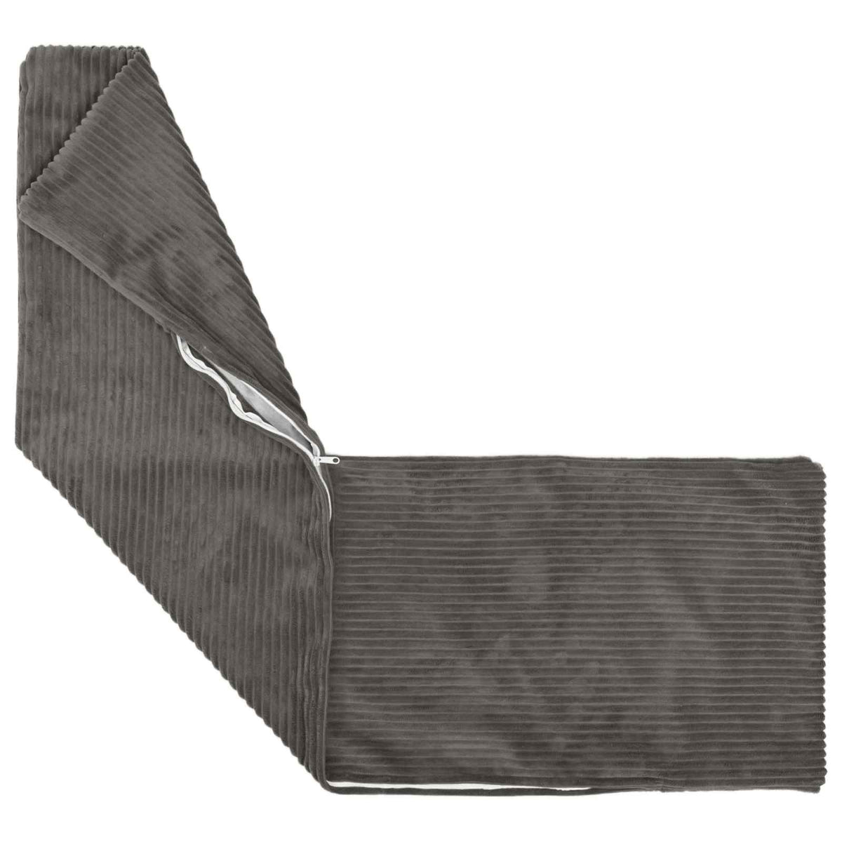 Pudebetræk 2 pcs HEERLEN Mørkegrå 40 x 145 cm cordfløjl