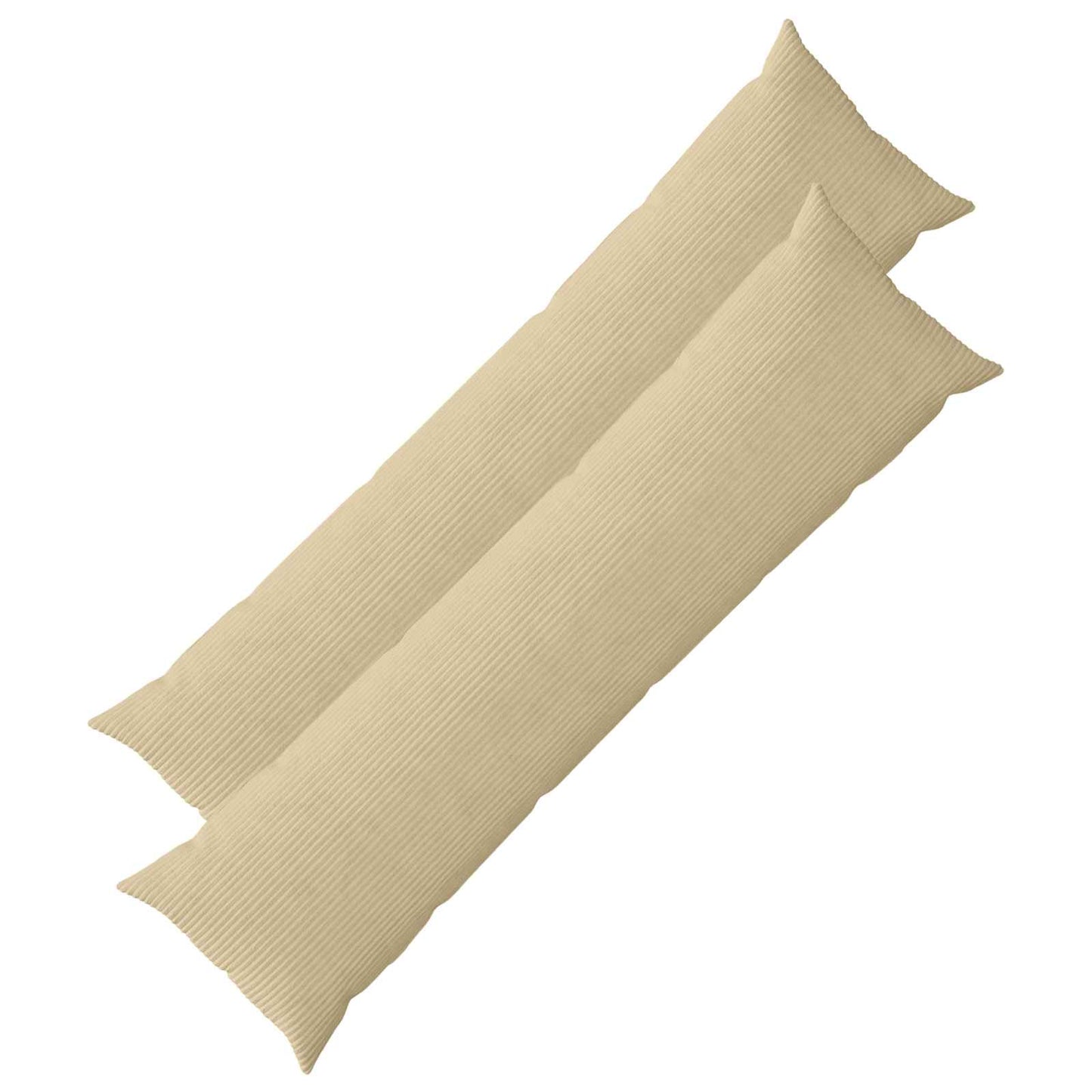 Pudebetræk 2 stk. HEERLEN Grågrøn 40 x 145 cm cordfløjl