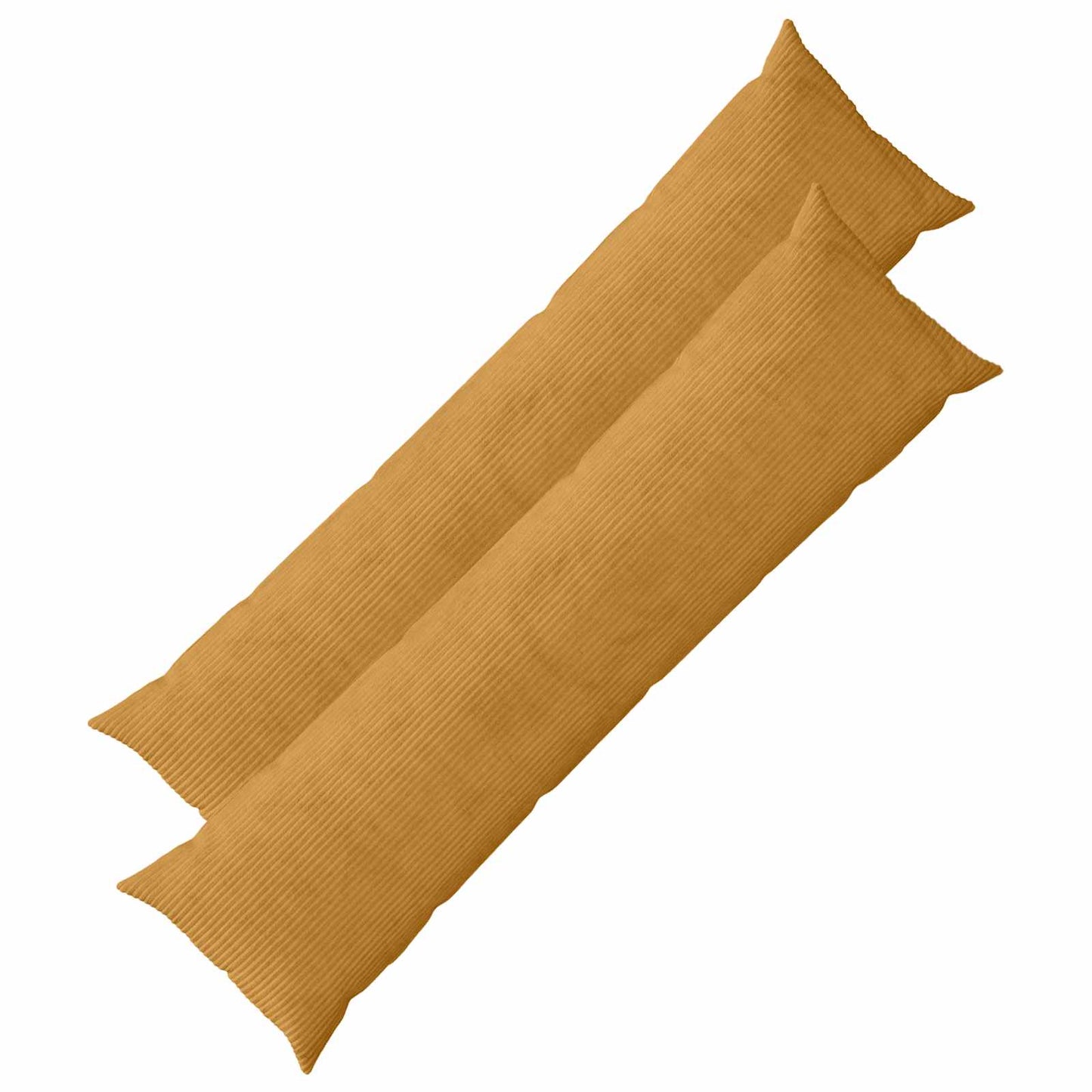 Pudebetræk 2 pcs HEERLEN Gul 40 x 145 cm cordfløjl