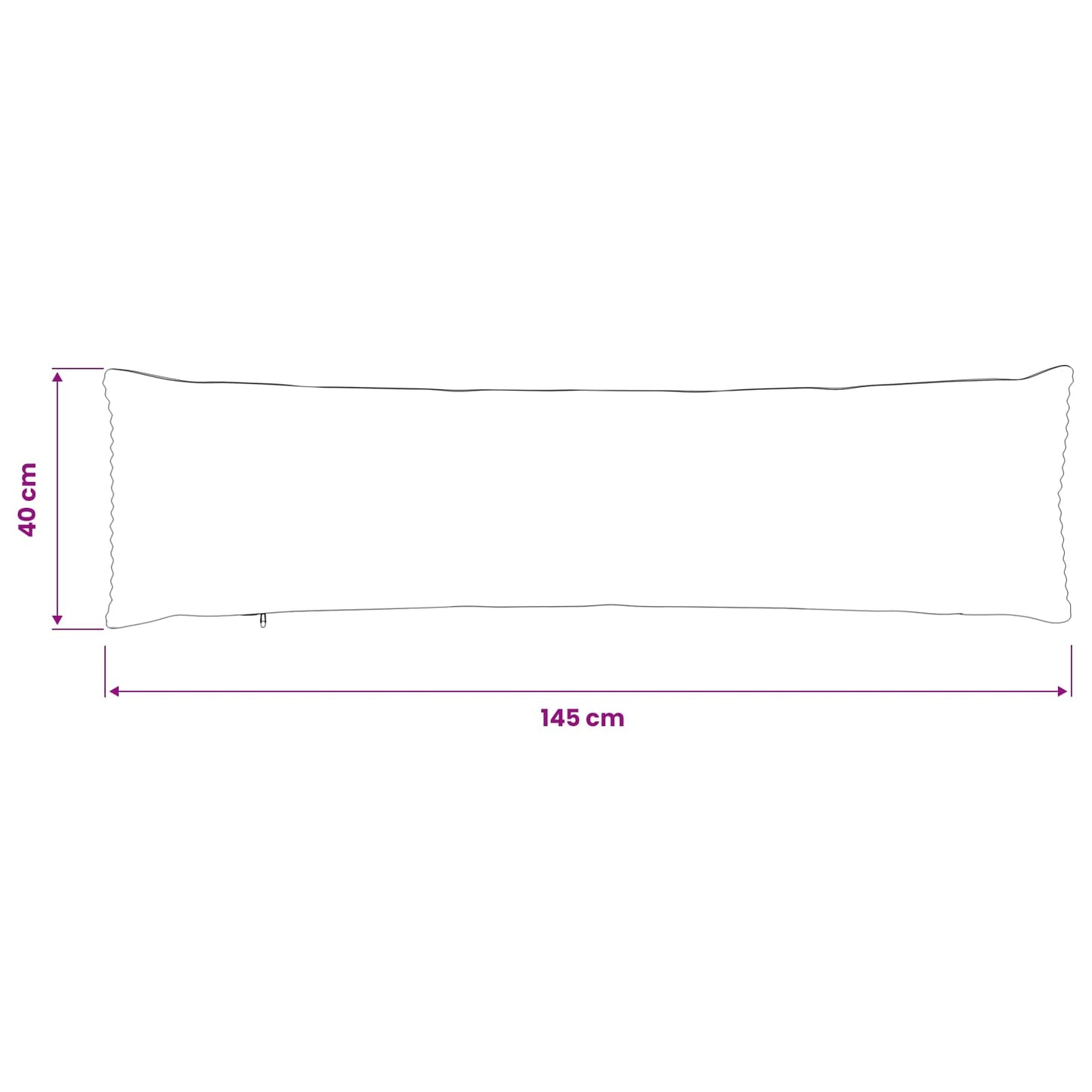 Pudebetræk 2 pcs HEERLEN Gul 40 x 145 cm cordfløjl