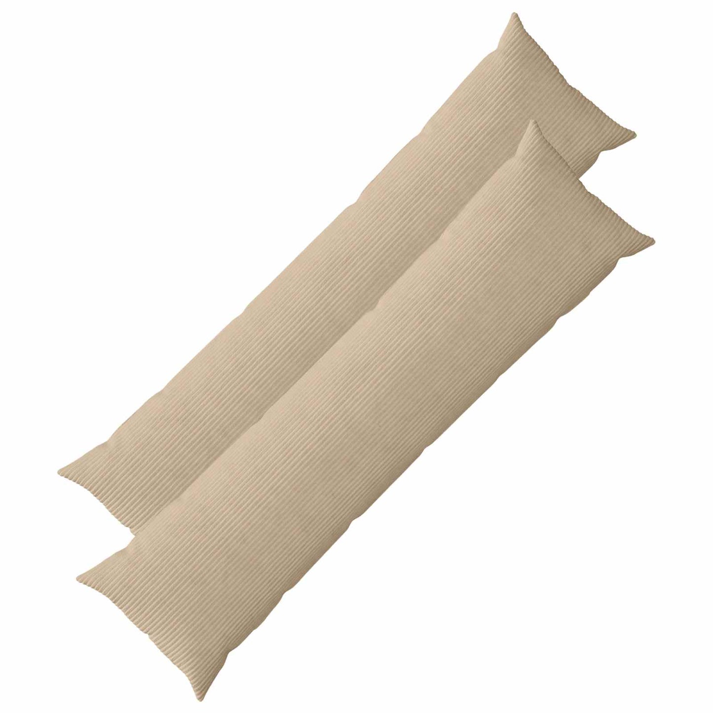 Pudebetræk 2 pcs HEERLEN Gråbrun 40 x 145 cm cordfløjl