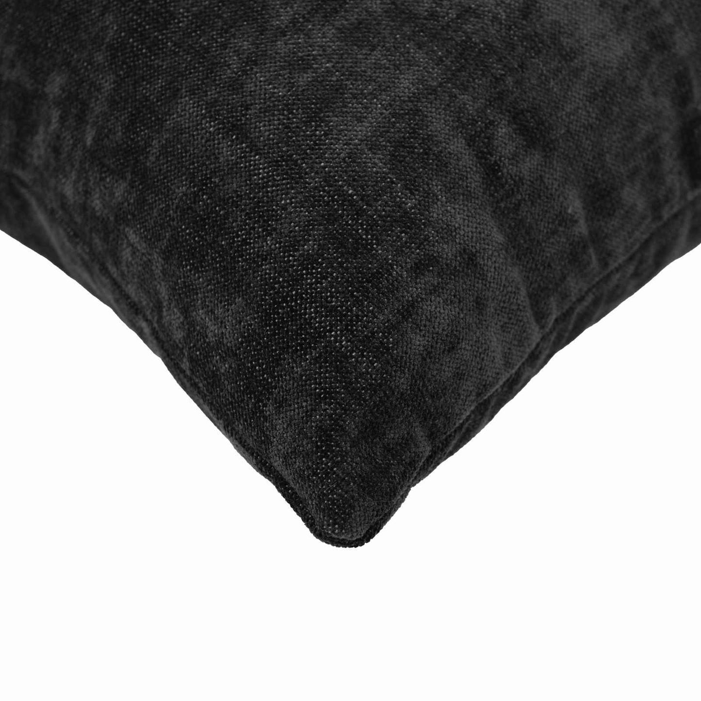 Pudebetræk 2 stk. HEERLEN Antracit 40 x 145 cm Chenille Stof